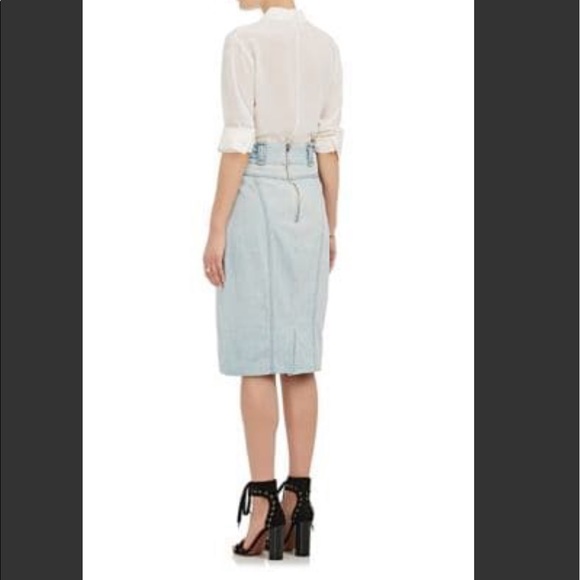 Barney’s New York- Maison Mayle Denim Pencil Skirt - Picture 4 of 7